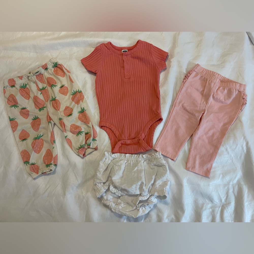 Old Navy Adorable Pants, Bloomers, & Pink Onesie